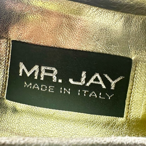 Mr. Jay Genuine Leather Made in Italy Kitten Heel Pointed Toe Shoe Women’s Sz 7 - Picture 5 of 8